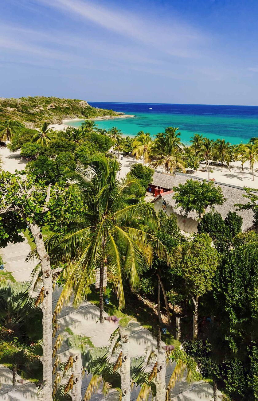 Vista de una playa de Holguín, en Cuba.