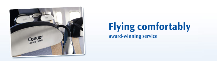 Flying comfortably - award-winning service