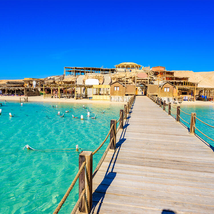 Steg am Orange Bay in Hurghada