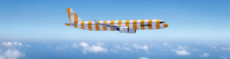 Airbus A321 Neo in der Farbe Sunshine