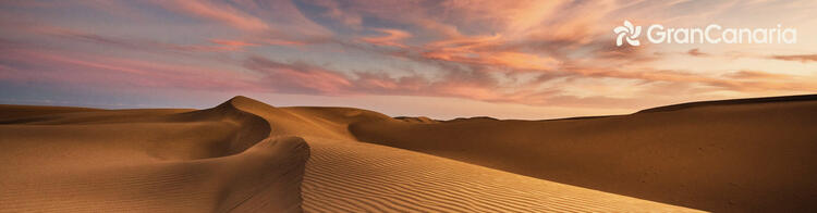 Sand-Landschaft des Nationalparks Maspalomas, Kanarische Inseln, Gran Canaria, Spanien