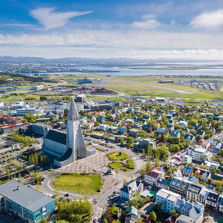 Blick über Reykjavik