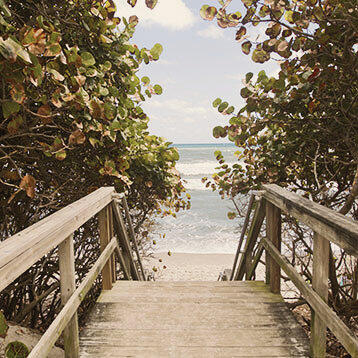 Zum Strand von Palm Beach Zum Strand von Palm Beach