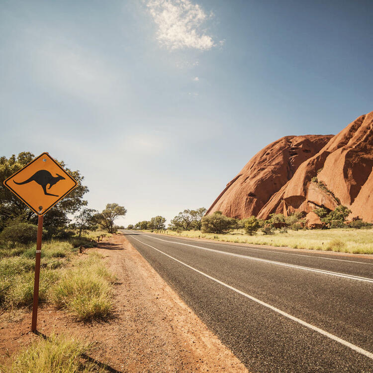 Straße durch das Outback Australiens