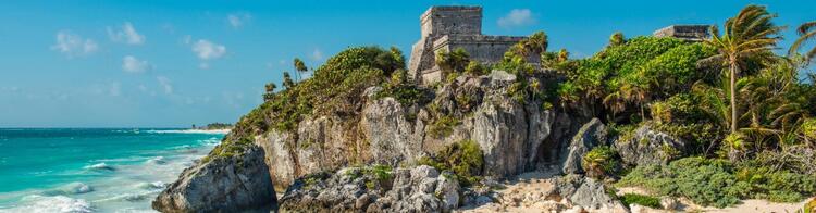 Maya Ruinen in Tulum Mexiko
