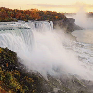 Blick auf die Niagarafälle.