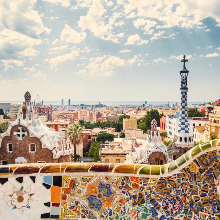 Barcelona Ausblick vom Park Guell