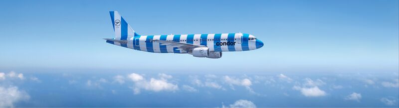 Flüge ab Zürich Condor A320_200 Sea Stripes