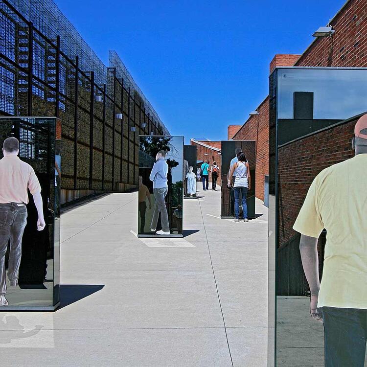 Ausstellung innerhalb der Apartheid Museum, Johannesburg, Südafrika