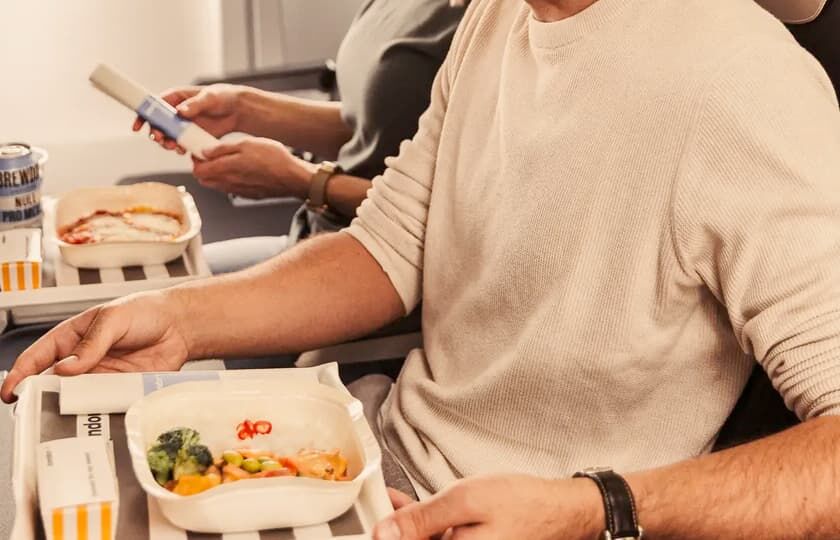 Jídlo v business class