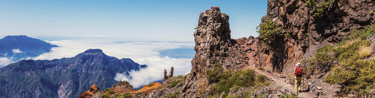 Wanderweg in die Caldera de Taburiente National Park, La Palma