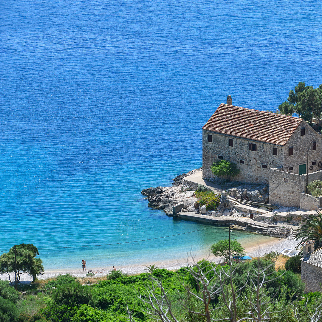 Blick auf den Dubovica Strand