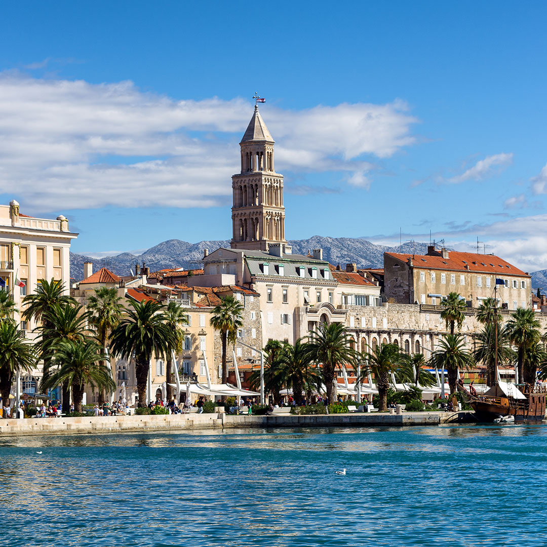 Blick auf die Riva von Split