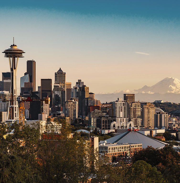 Blick auf die Stadt Seattle