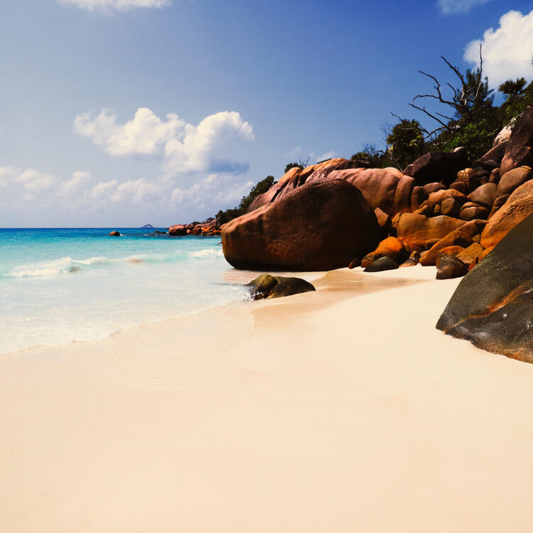 Anse Lazio Sandstrand auf den Seychellen