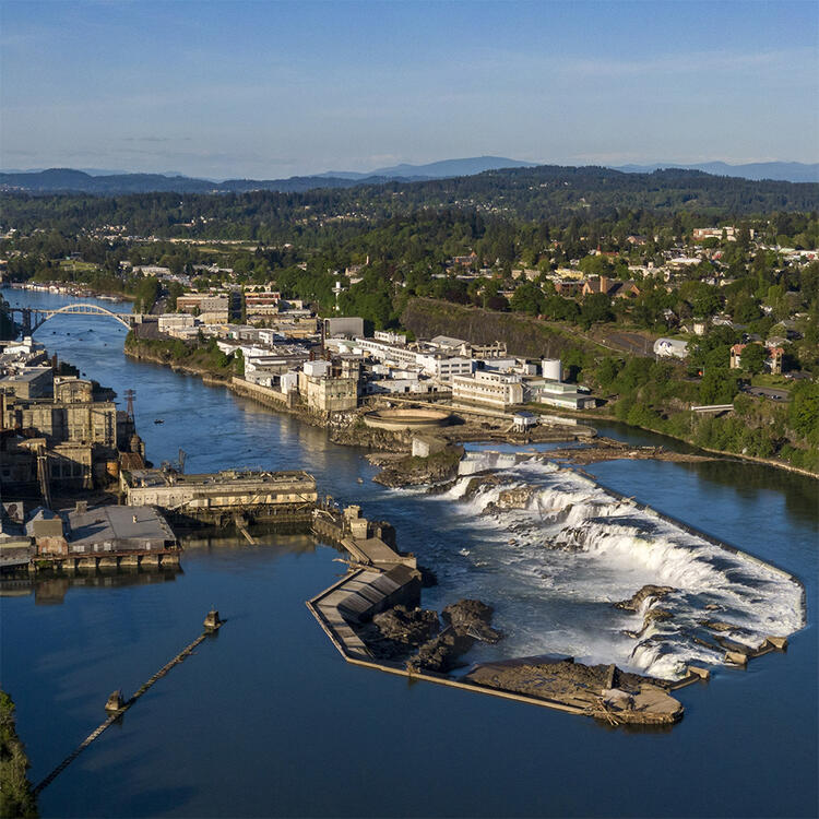 Wasserfälle Willamette Falls