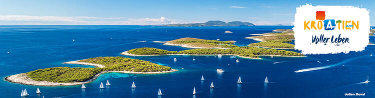 Kroatien Insel Hvar Luftansicht