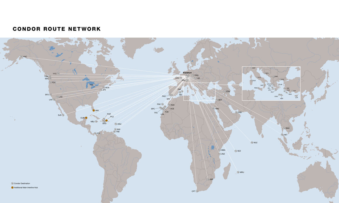 Illustration Destination Map Cargo Condor.