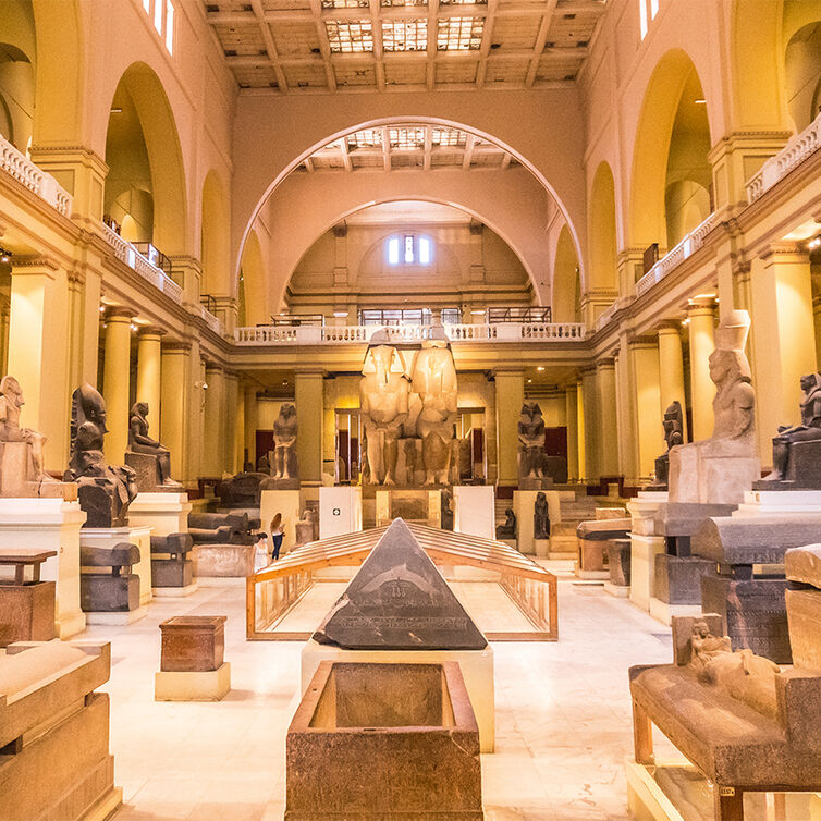 Kairo Ägypten Musseum: großer Saal