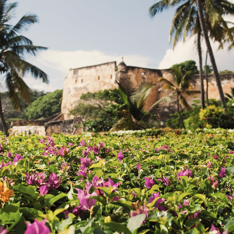 Fort Jesus in Mombasa gelegen