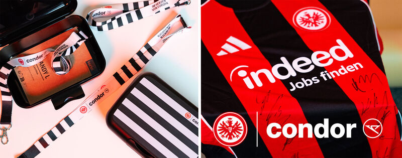 Kollage Condor Gewinnspiel: Trikot und Condor Merch
