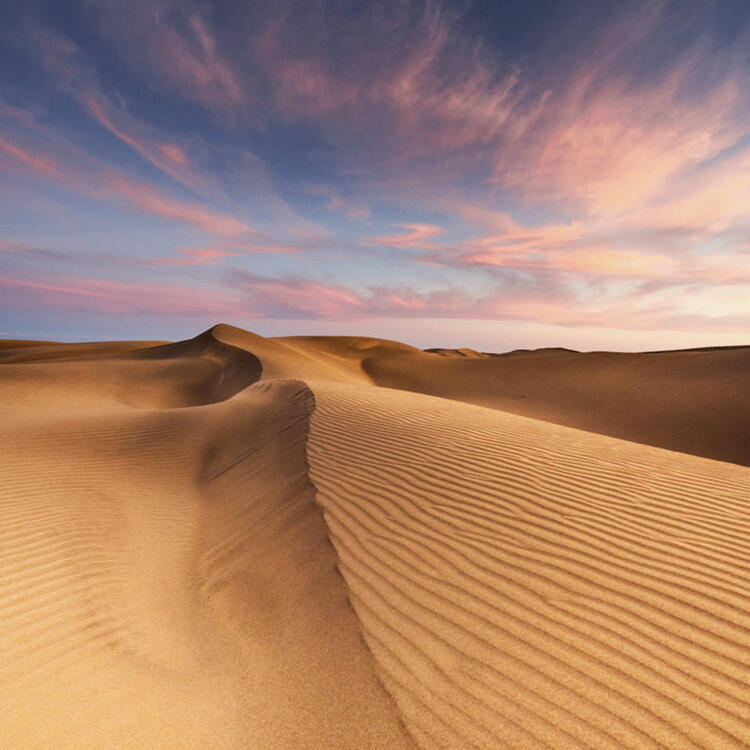 Ein Blick auf herrlichen Dünen von Maspalomas auf Las Palmas, Gran Canaria,