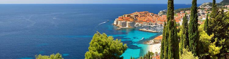 Meer mit Blick auf Dubrovnik