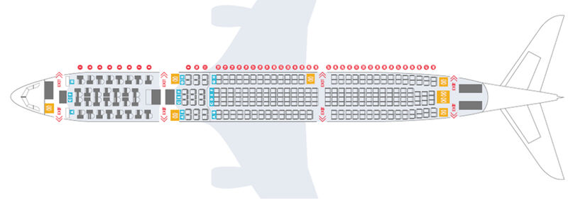 Condor Partner Airline Air Belgium Seatmap