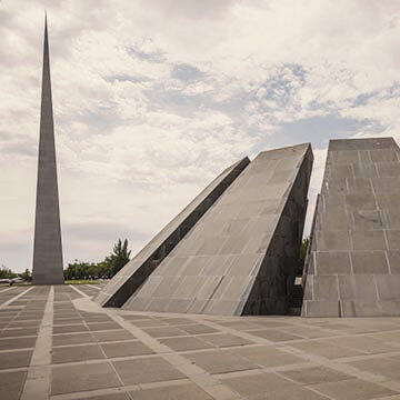 Die Gedenkstätte in Jerewan.