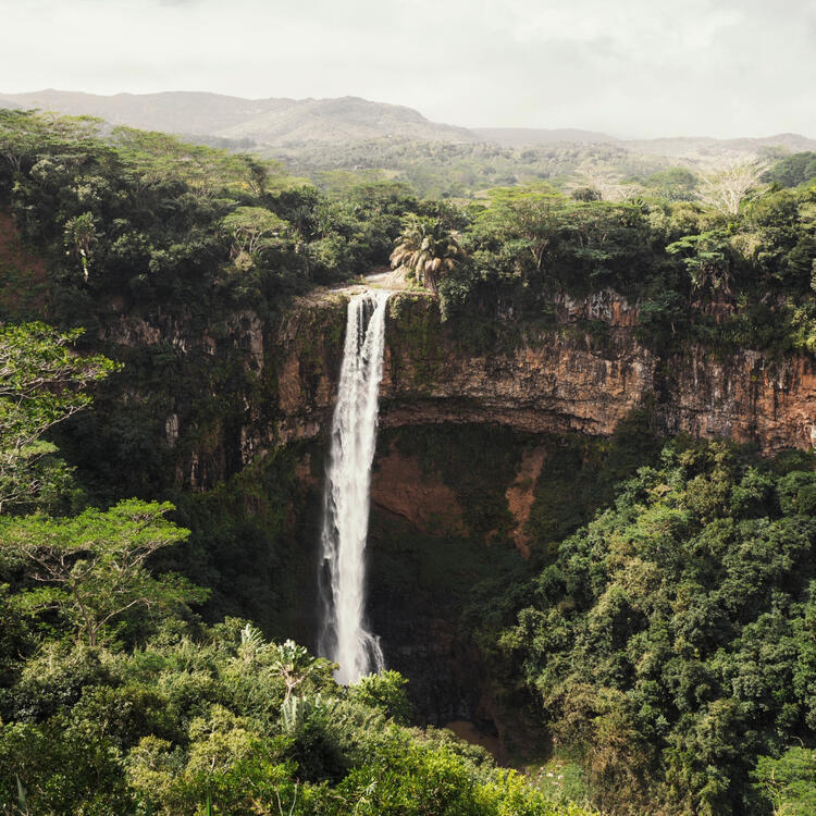 Chamarel-Wasserfall