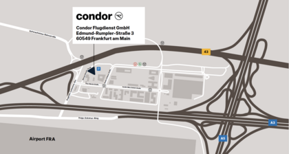 Anfahrtsbeschreibung Condor Flugdienst GmbH Anfahrtsbeschreibung Condor Flugdienst GmbH