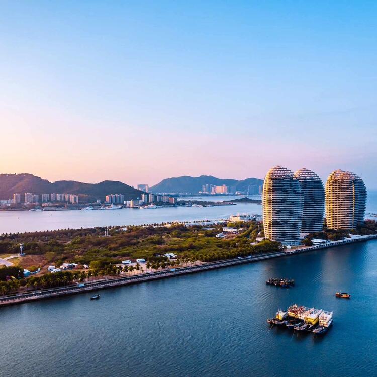 Sanya Hainan Luftaufnahme