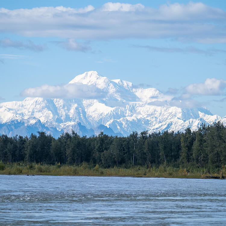 Blick auf den Mount Denali (© Travel Alaska)