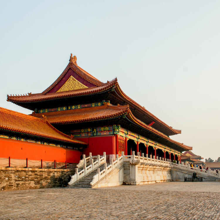 Eingangsbereich der verbotenen Stadt in Beijing, China