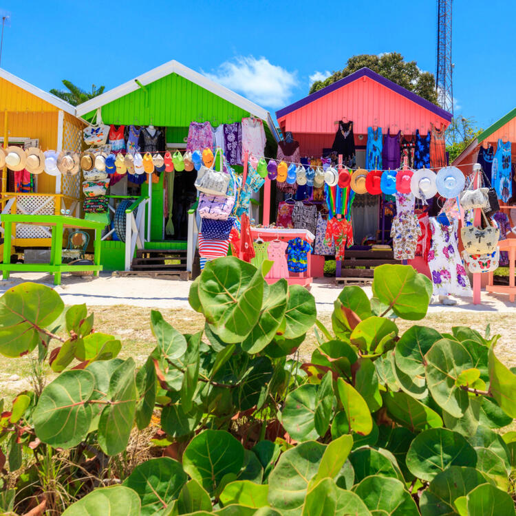 colorful houses on the streets in antigua