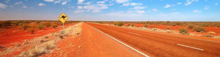 Red Center Australien Outback Straße