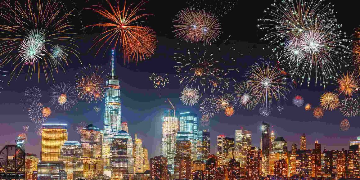 New York Silvester Feuerwerk New York Silvester Feuerwerk