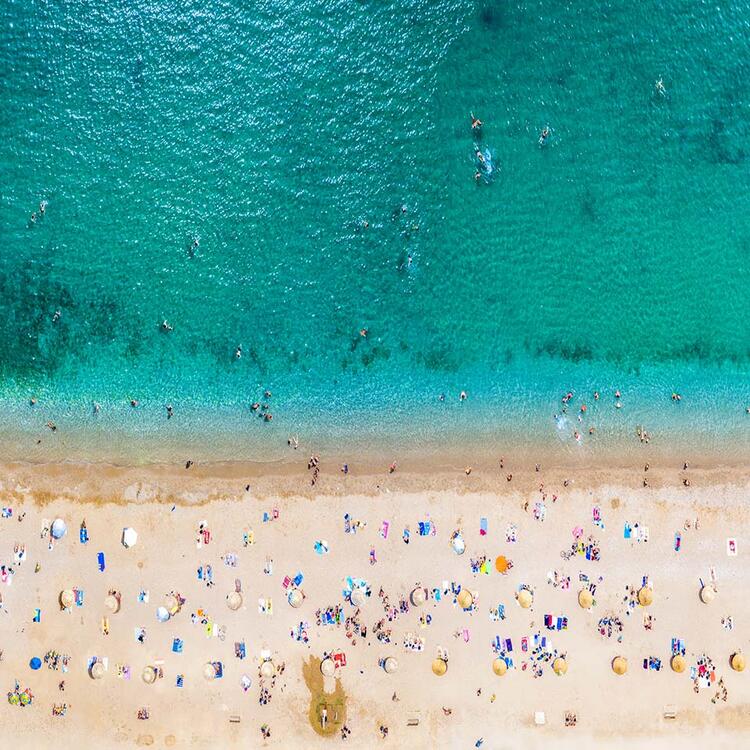 Weißer Strand von Glyfada | Korfu