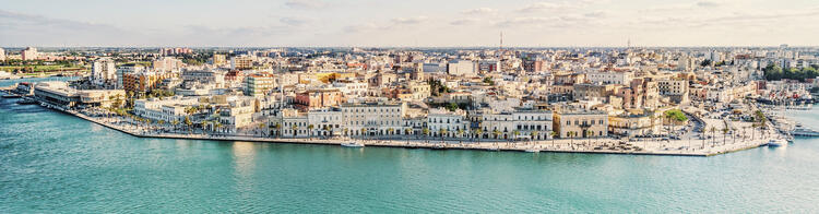 Italiens Küstenstadt Brindisi.