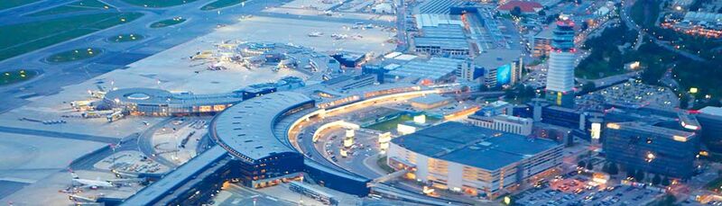 Flughafen Wien Luftbild des Stuttgarter Flughafens