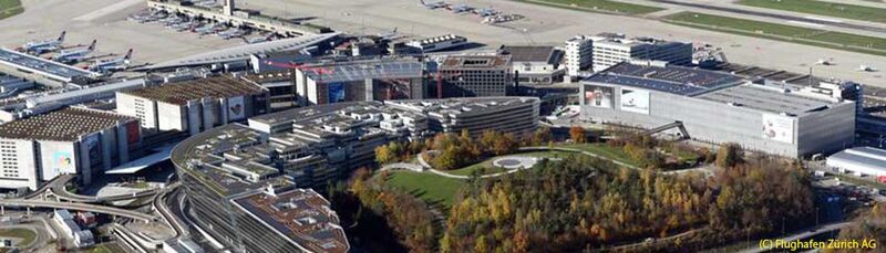 Flughafen Zürich Luftbild des Flughafens Zürich