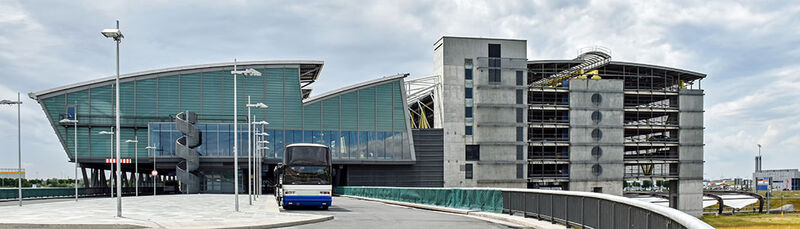 Flughafen Leipzig Luftbild des Leipziger Flughafens