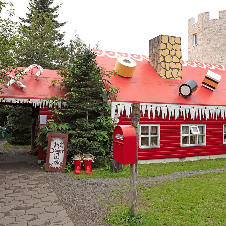 as Zuhause des Weihnachtsmanns in Akureyri, Island