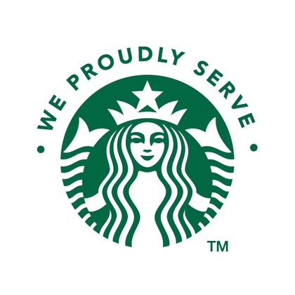 We proudly serve Starbucks