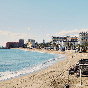 Der Stadtstrand von Malaga