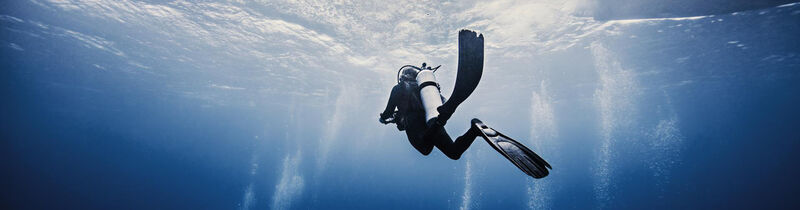 Taucher im Meer