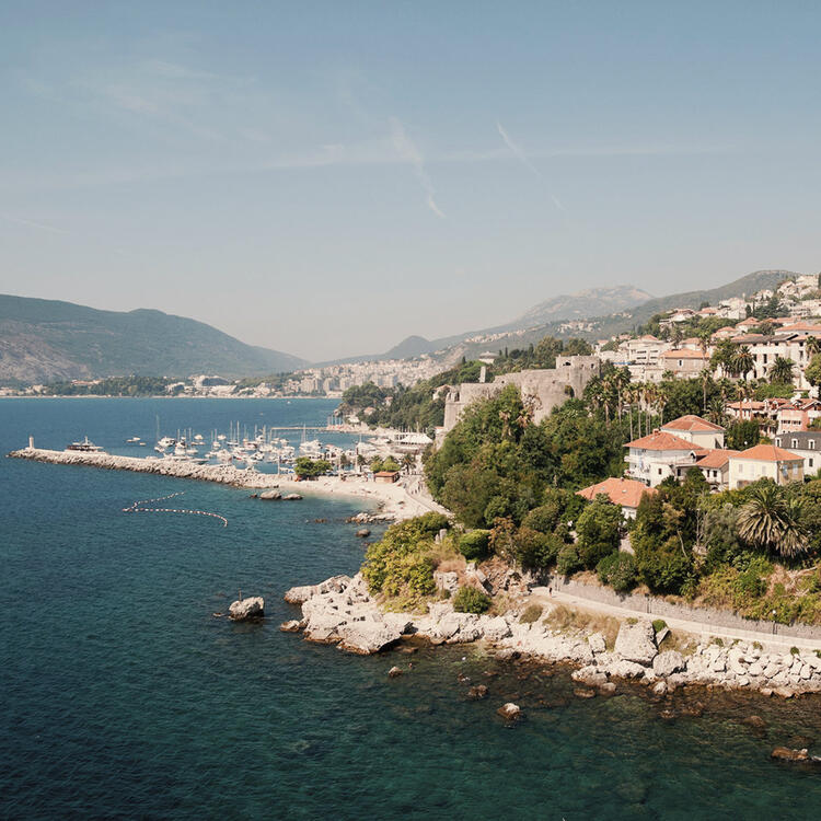 Wunderschönen Panoramastraße von Kotor nach Herceg Novi in Montenegros