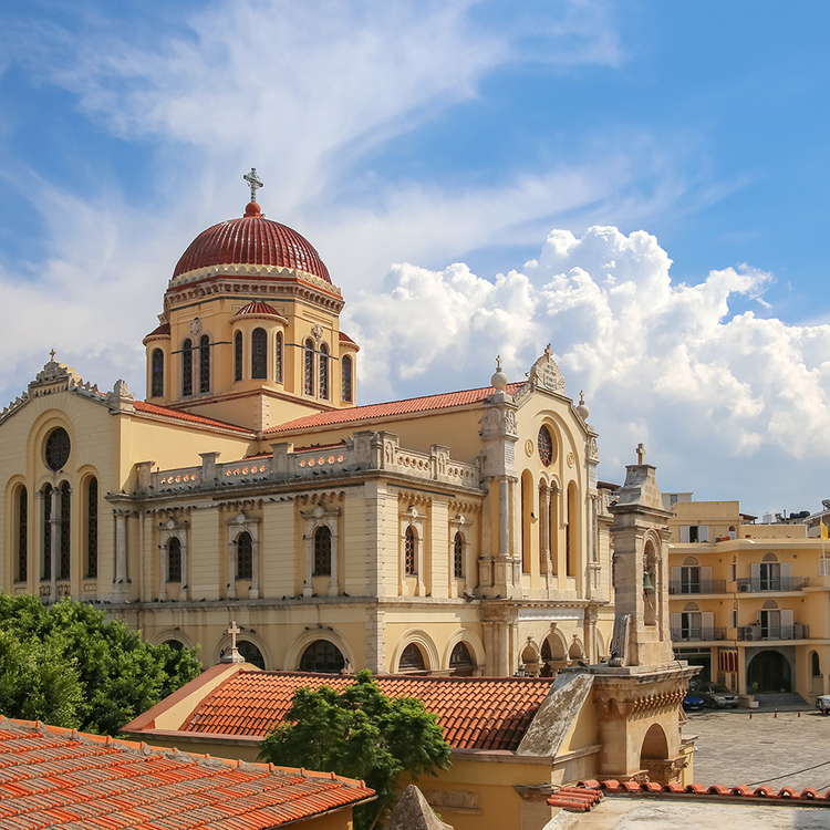 Griechische orthodoxe Agios Minas Cathedral in Heraklion in der Insel von Kreta