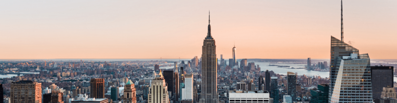 Blick über die Skyline von New York