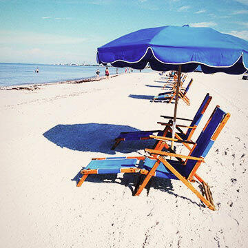 Fort Myers Strand am Golf von Mexiko.